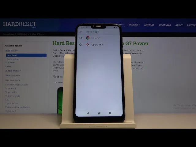 Video thumbnail for How to Change Default Apps on Motorola Moto G7 Power - Pick Default Browser/ Home app/ Phone app