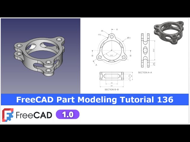 Video thumbnail for FreeCAD Part Modeling Tutorial 136 | FreeCAD Tutorial | 3D Modeling Tutorial | FreeCAD Community