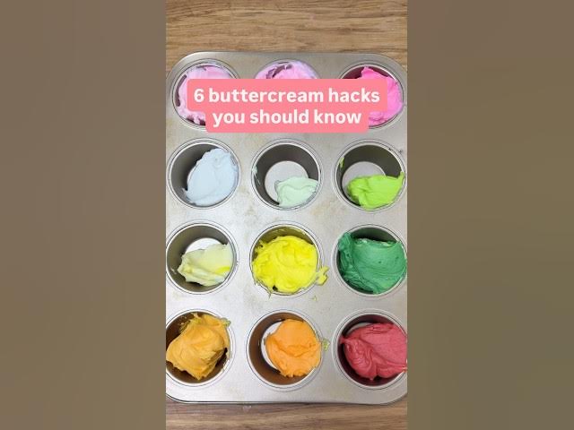 Video thumbnail for What’s your favourite buttercream hack? #cakedecorating #cakes #buttercream #buttercreamcakes #cake