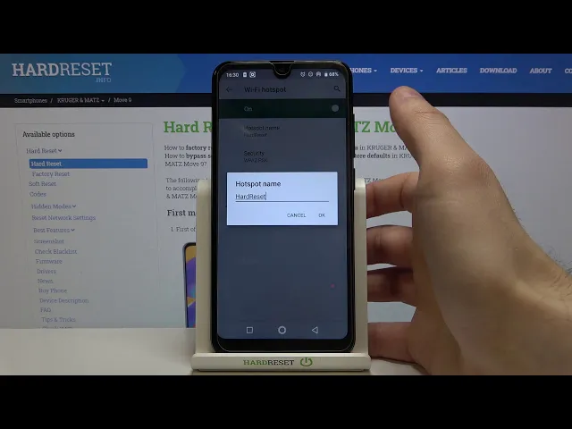 Video thumbnail for How to Enable Portable Hotspot on KRUGER & MATZ Move 9 – Create Wi-Fi Network