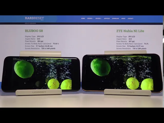 Video thumbnail for Display Comparison BLUBOO S8 vs ZTE Nubia N1 Lite | Compare Colors / Brightness / Contrast