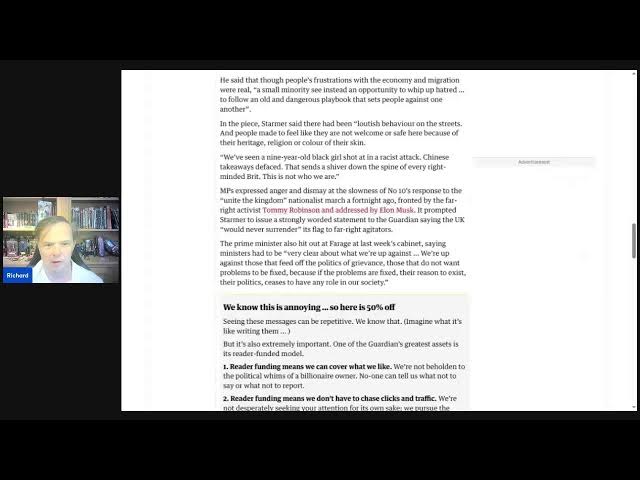 Video thumbnail for Keir Starmer to launch progressive fightback against ‘decline and division’ fuelled by far right