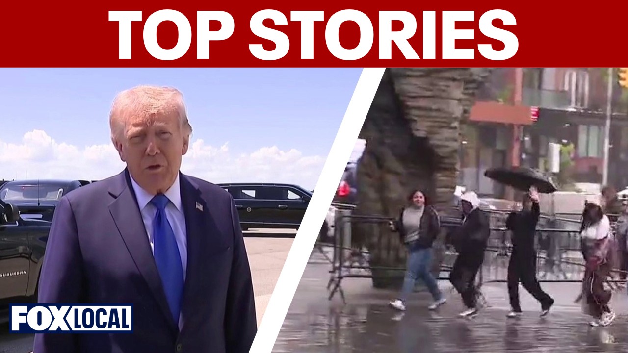 Video thumbnail for Major rain in NYC; Trump cancels Iran peace talks in Pakistan | TOP STORIES