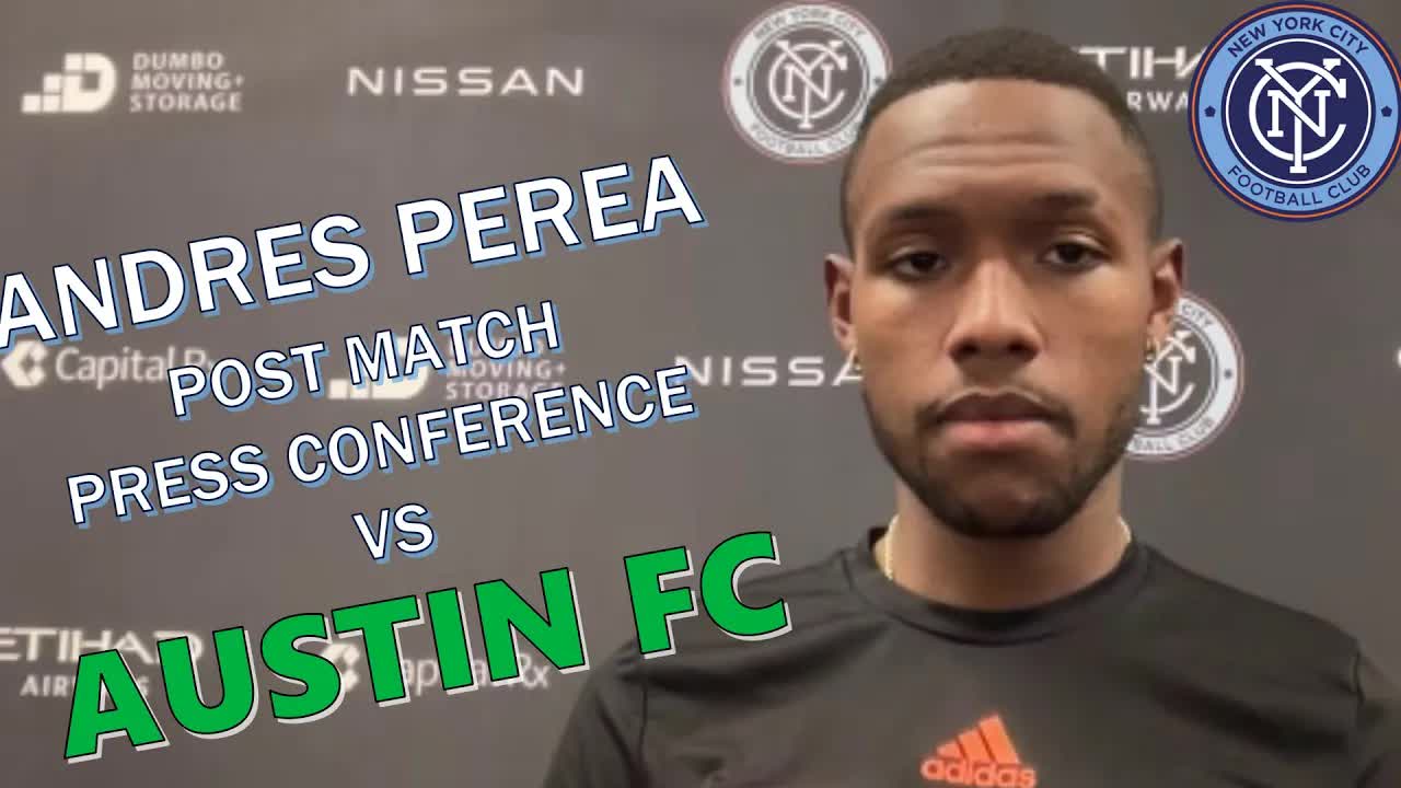 Video thumbnail for stream punk soccer: andres perea reflects on nyc fc's austin loss, focuses on chicago game