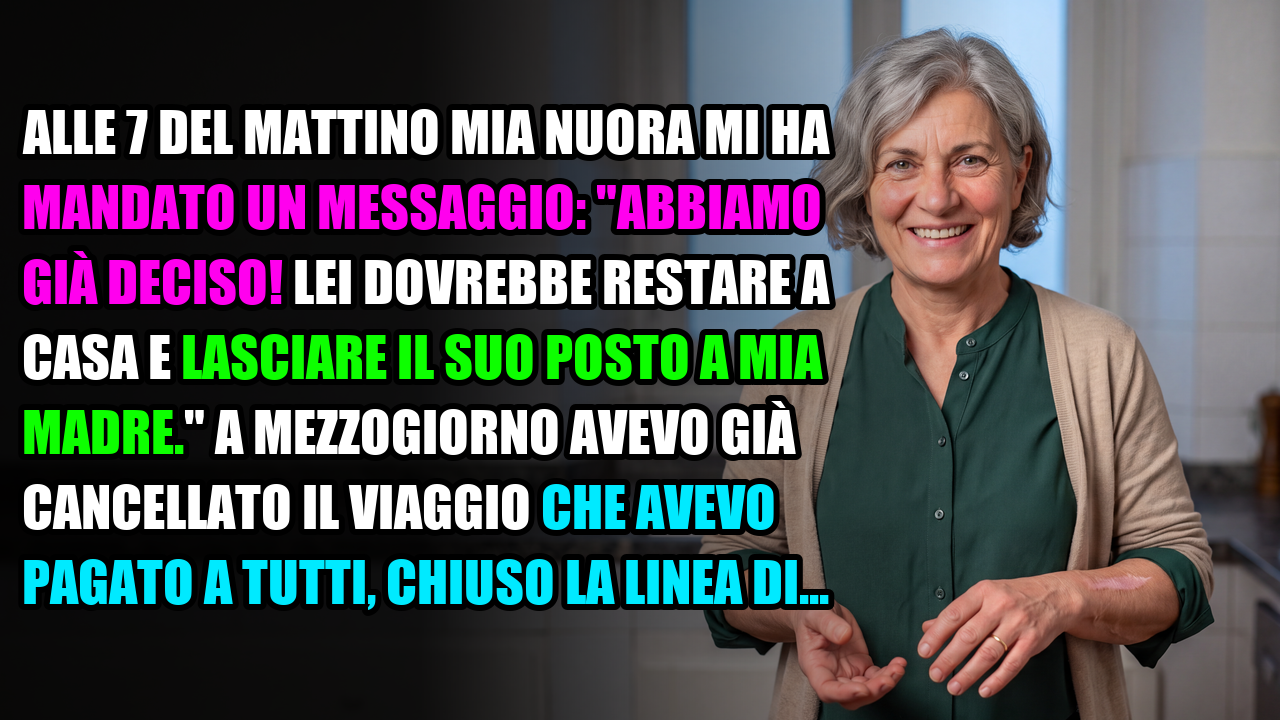 Video thumbnail for Alle 7 del mattino mia nuora mi ha mandato un messaggio: "Abbiamo già deciso! Lei dovrebbe…