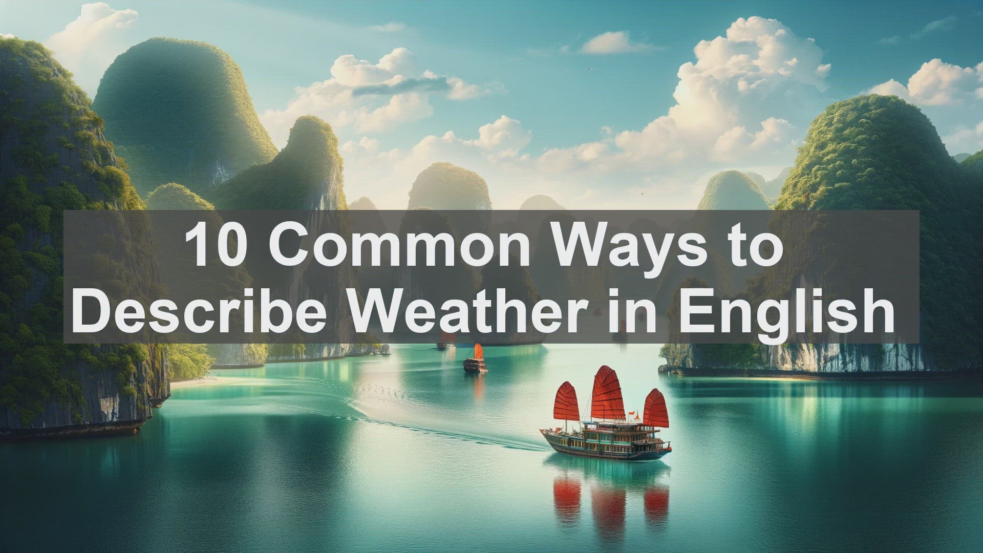 'Video thumbnail for 10 Common Ways to Describe Weather in English '
