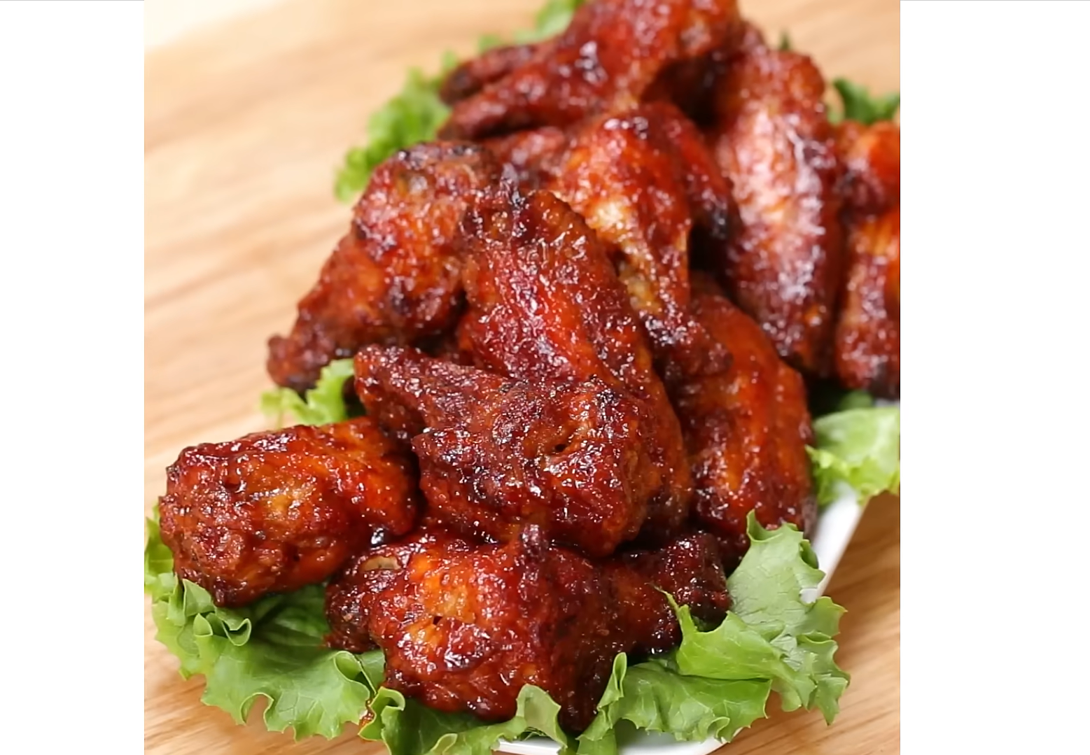Video thumbnail for barbeque chicken wings recipe