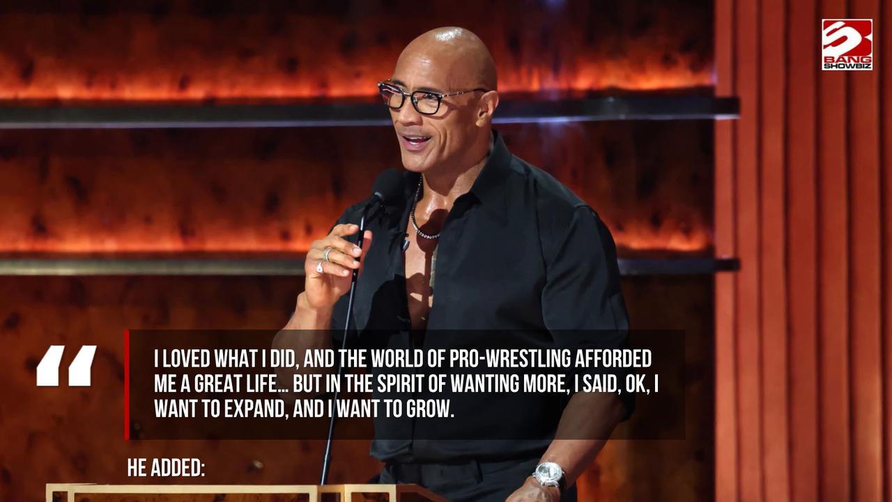 Video thumbnail for Dwayne Johnson warned to 'stick to wrestling' when announcing acting dreams