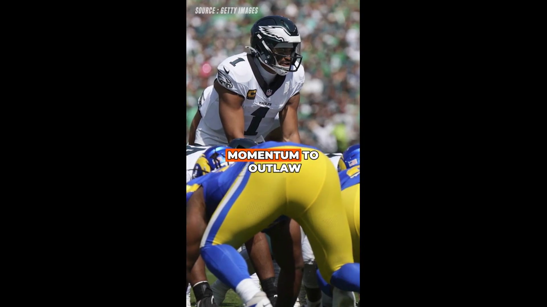 'Video thumbnail for NFL Considers Banning Eagles’ “Tush Push” After Four Straight Scores'