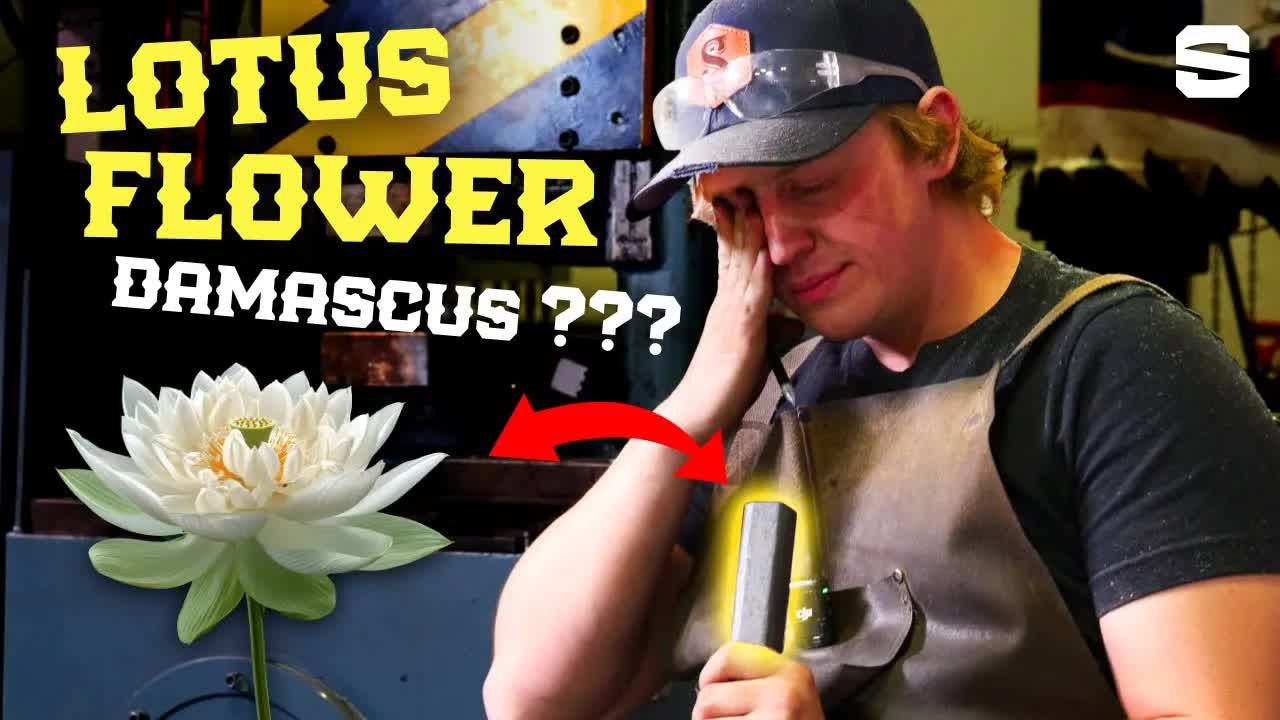 Video thumbnail for Forged Damascus Steel Chef's Knife: Bladesmithing How-To