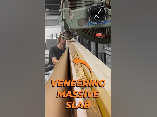 Video thumbnail for Massive Veneer Sled for Resawing a 150 lb Curly Maple Slab