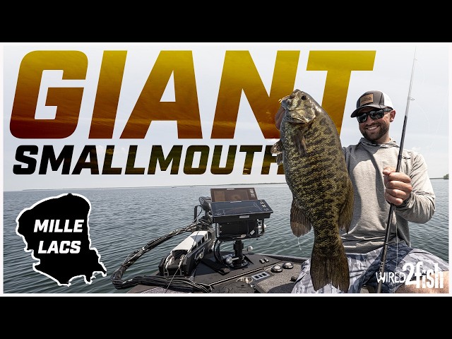 Video thumbnail for Fishing Mille Lacs Lake for Giant Smallmouth Bass