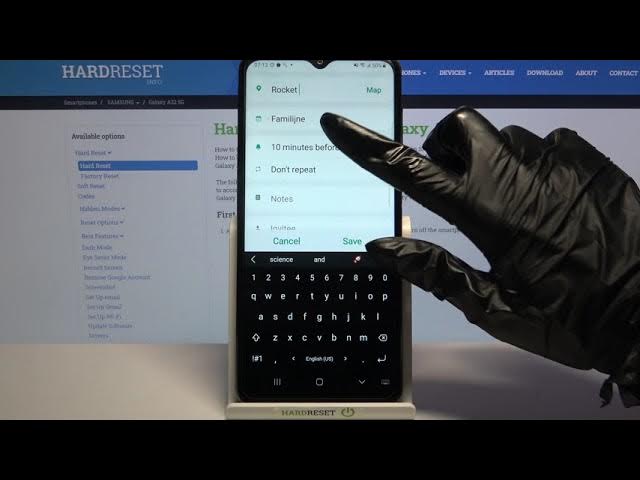 Video thumbnail for How to Add Event to Calendar on Samsung Galaxy A32 5G - Manage Calendar Alerts