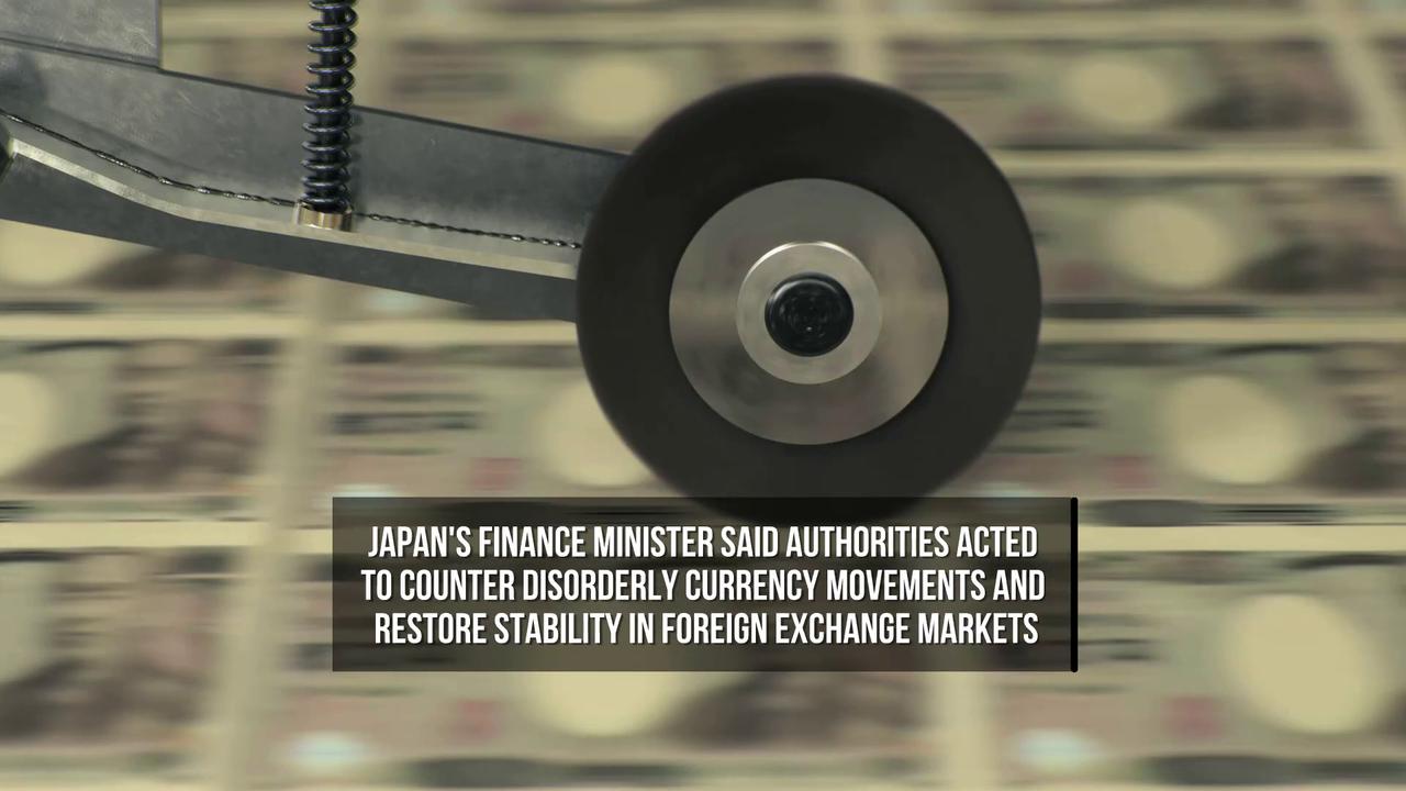 Video thumbnail for Japan and U.S. Confirm Joint Yen Market Intervention.