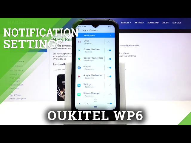 Video thumbnail for How to Manage Notifications Settings in Oukitel WP6 - Personalize Notifications