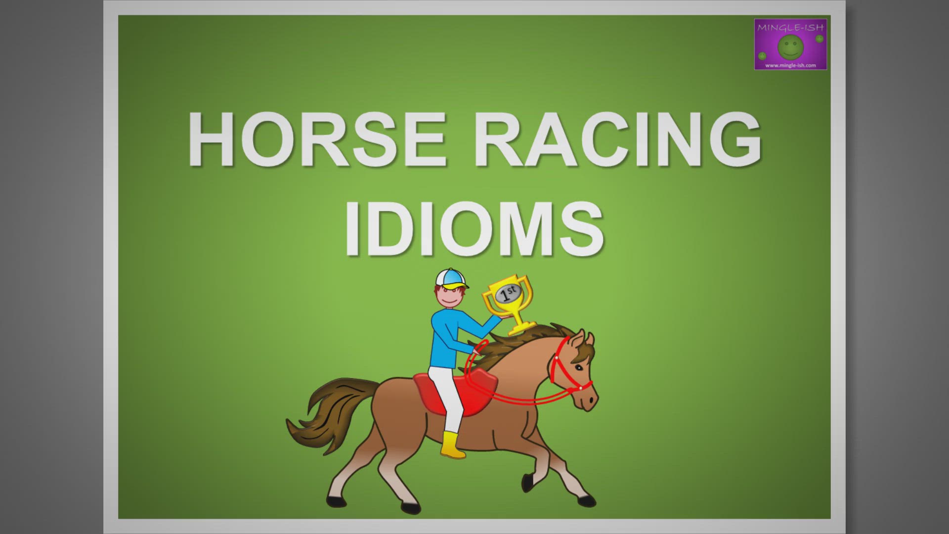 'Video thumbnail for Horse racing idioms and expressions #2'