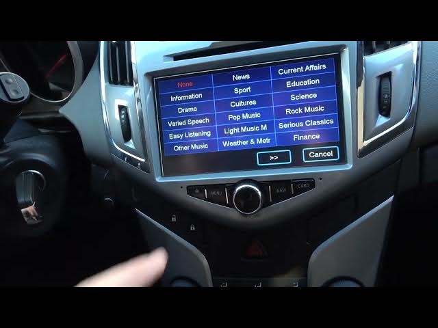 Video thumbnail for How to Use PTY Function in Car Radio in Chevrolet Cruze (2008 - 2016) - Enable Disable PTY