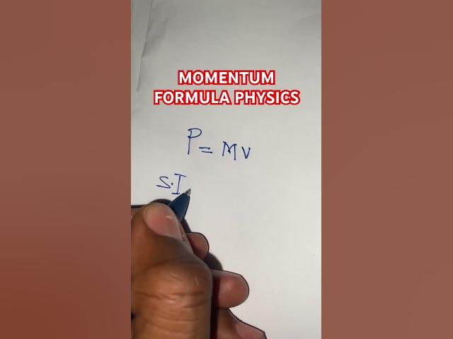 'Video thumbnail for Momentum formula physics #physicsformula'