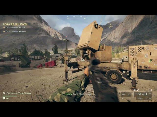 Video thumbnail for Battlefield 6 - Mission 8 Operation Ember Strike: Take Out Datalinks Charlie | Bravo | Alpha & Delta