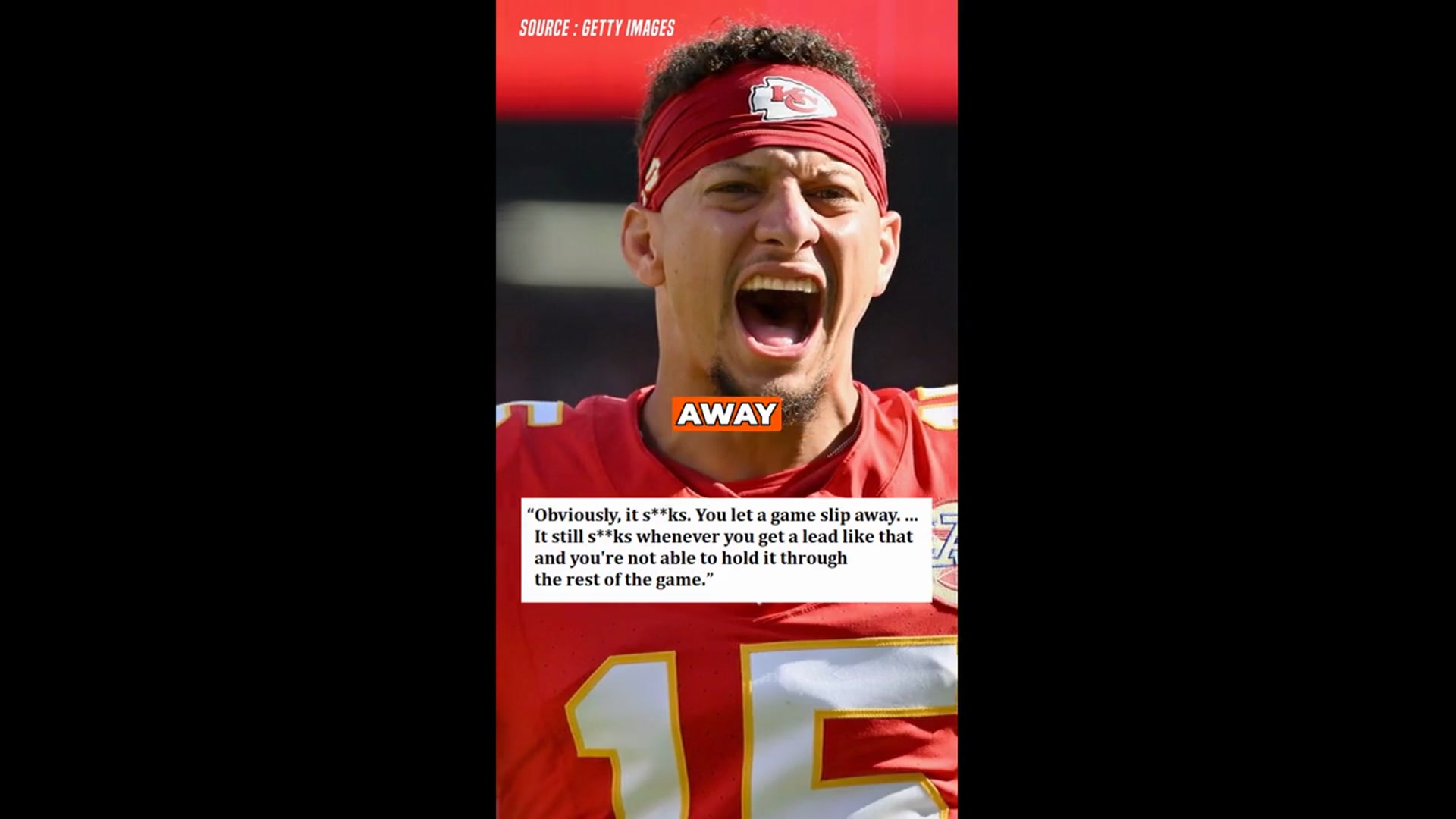 'Video thumbnail for Patrick Mahomes Calls Out Chiefs After Blowing 14-Point Lead'