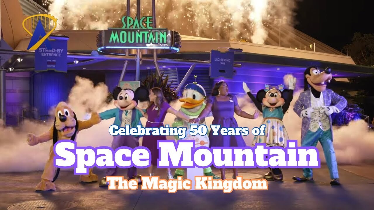 Video thumbnail for Space Mountain at The Magic Kingdom turns 50 years old!