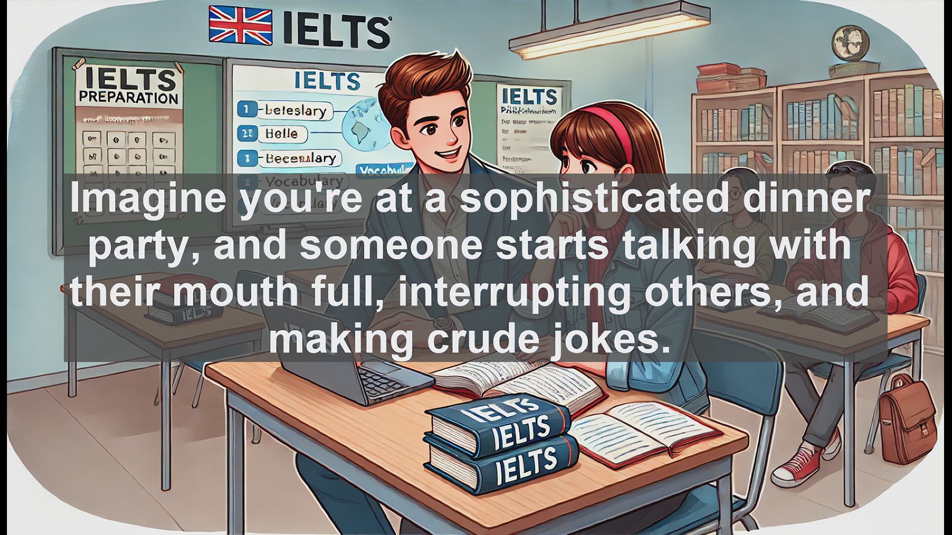 'Video thumbnail for 5000 Must Know IELTS 8.0 Vocabulary - Boorish: A Powerful IELTS Vocabulary Word Explained'