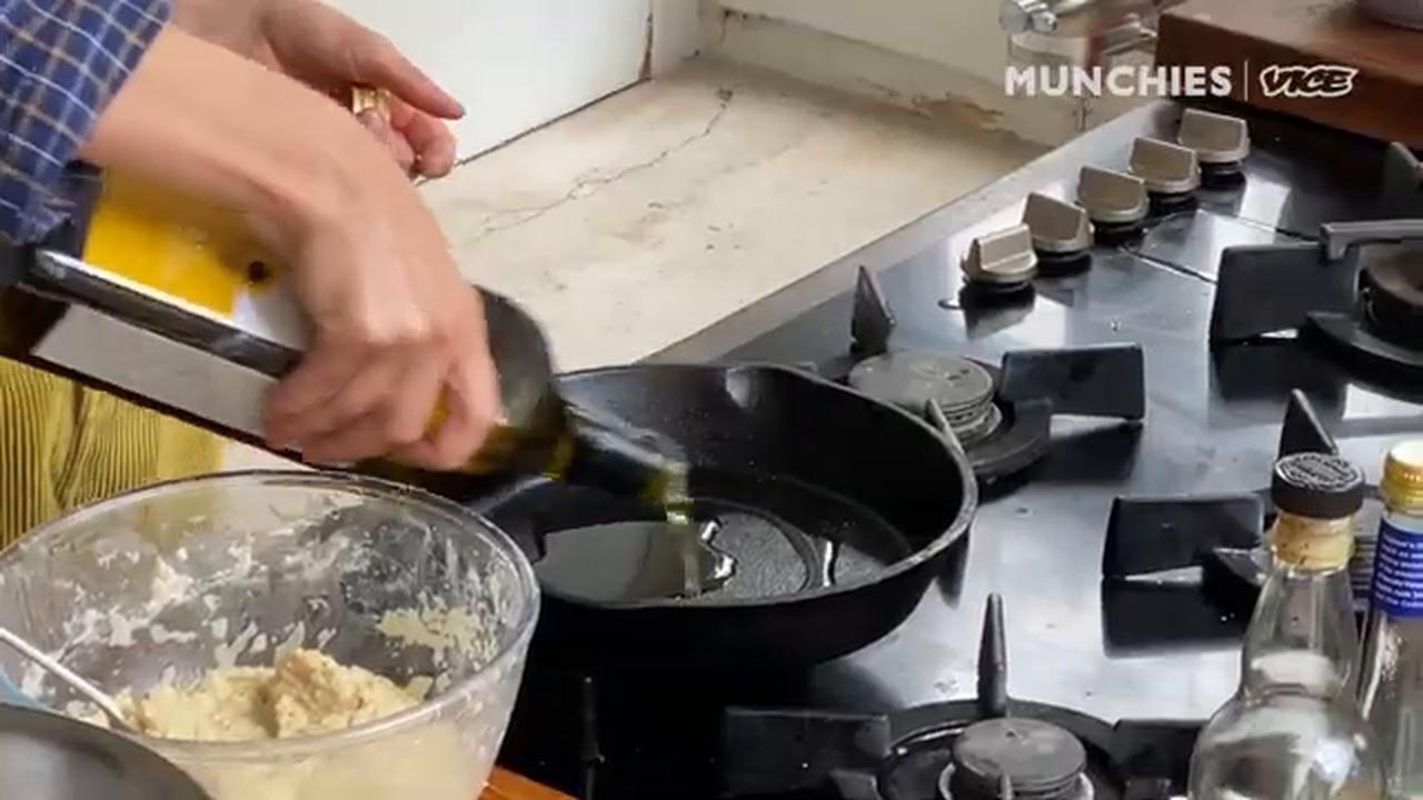 Video thumbnail for Ukrainian Potato Cakes With Garlic Yogurt | Quarantine Cooking