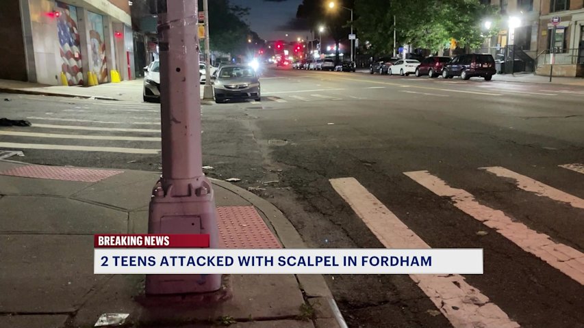 Video thumbnail for One teen stabbed, another slashed in Fordham