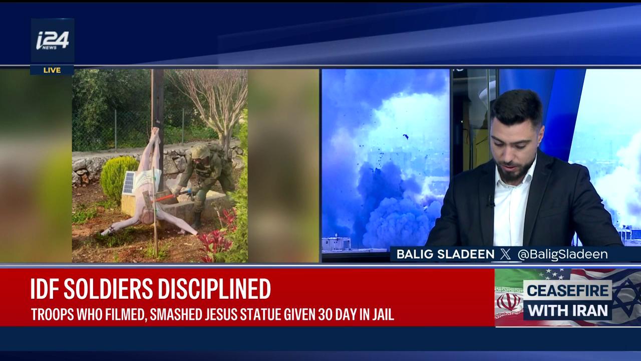 Video thumbnail for IDF punishes soldiers behind destruction of Jesus statue in Lebanon, erects new statue in its place