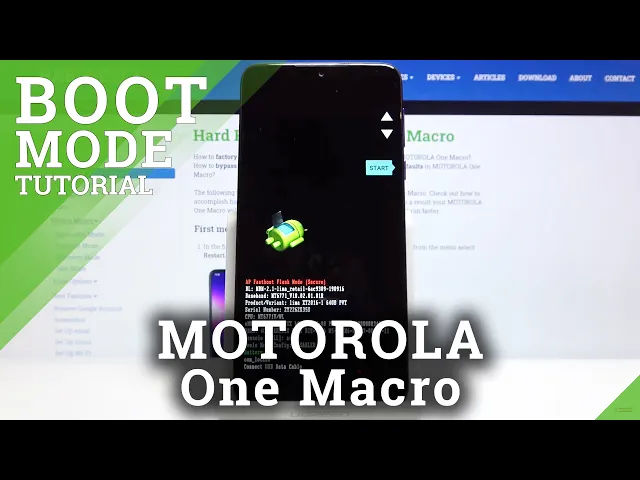 Video thumbnail for How to Enter Bootloader Mode in MOTOROLA One Macro –  Fastboot Menu