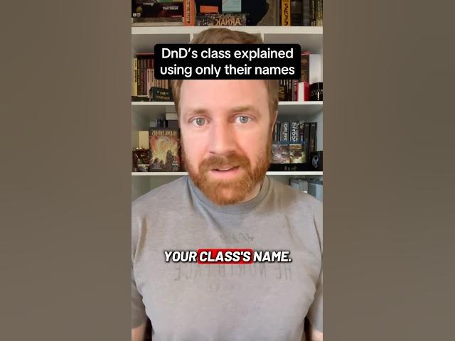 Video thumbnail for Your DnD class’s name should tell you everything you need to know about what they are what they do