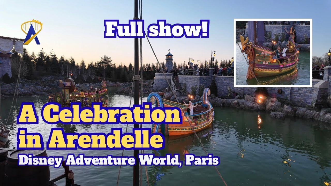 Video thumbnail for A Celebration in Arendelle, Frozen Lagoon Show - Disney Adventure World, Paris