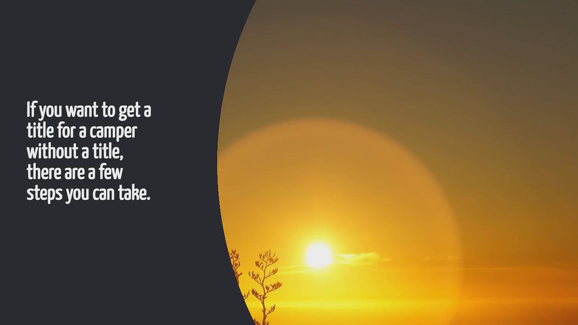 Video thumbnail for How To Get A Title For A Camper Without Title