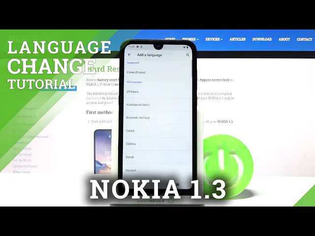 Video thumbnail for How to Change Language in Nokia 1.3 – Set Another Language
