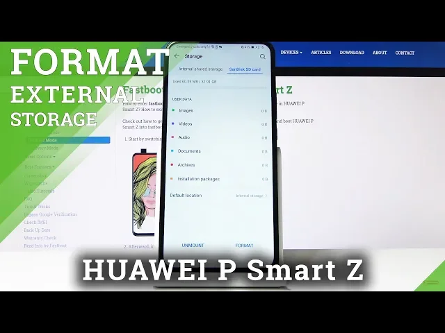 Video thumbnail for How to Format SD in HUAWEI P Smart Z – Repair Memory Card