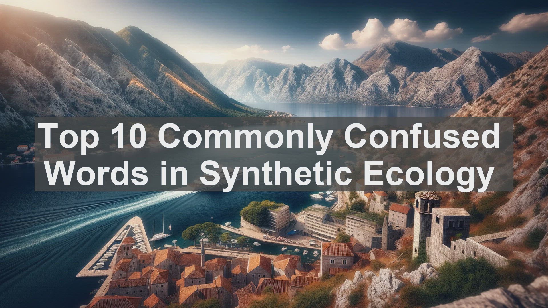 'Video thumbnail for Top 10 Commonly Confused Words in Synthetic Ecology'