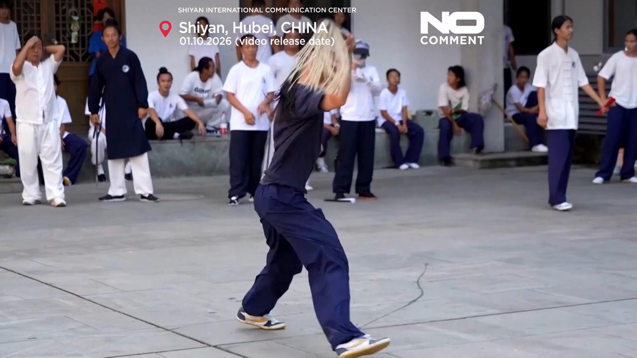Video thumbnail for Young martial artists train in China’s ancient mountain schools