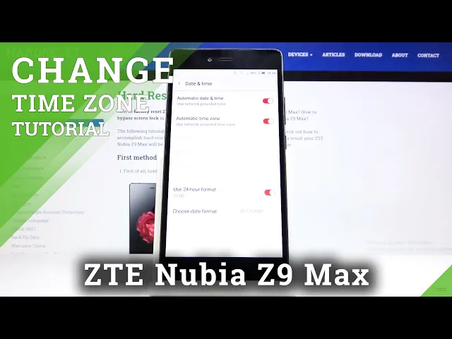 Video thumbnail for How to Set Up Date and Time on ZTE Nubia Z9 Max – Change Time Zone