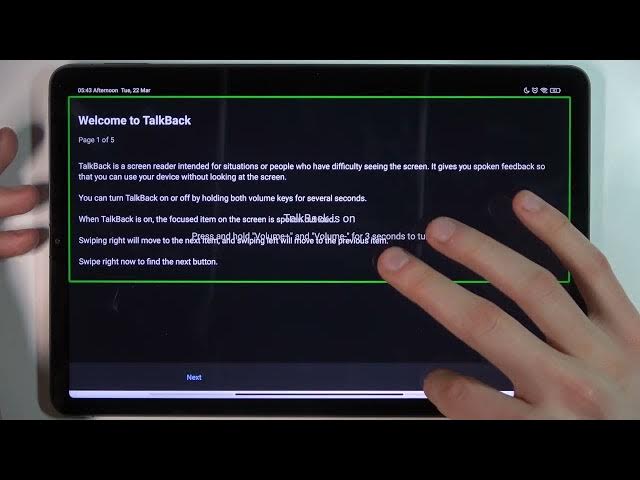 Video thumbnail for How to Activate TalkBack Mode on XIAOMI Pad 5 - Turn On TalkBack Mode