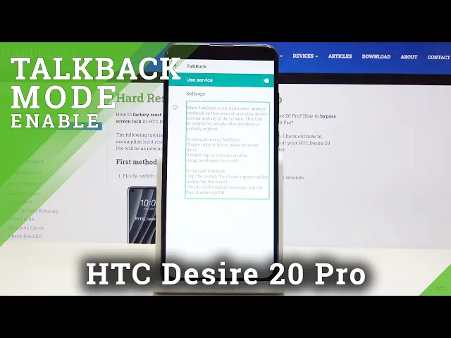 Video thumbnail for How to Enable TalkBack in HTC Desire 20 Pro - Activate TalkBack Function