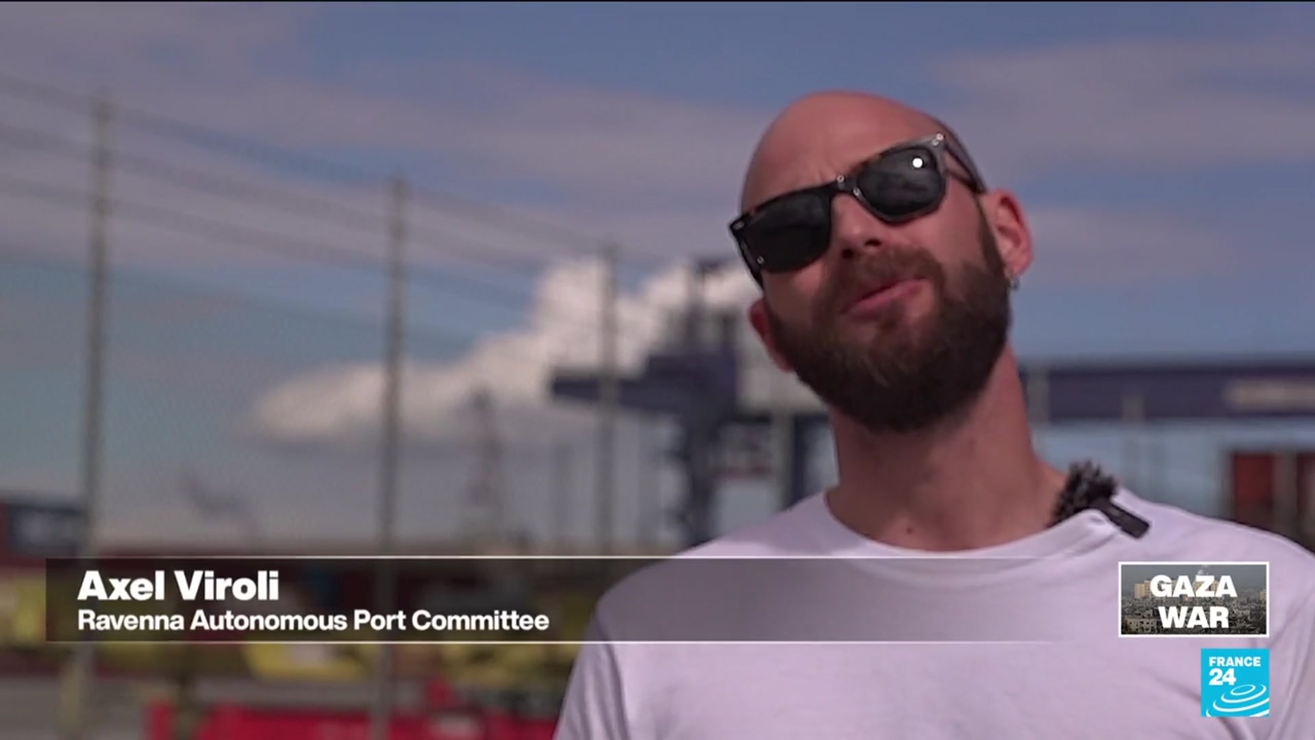 'Video thumbnail for Italian dockworkers threaten blockade against Israel'