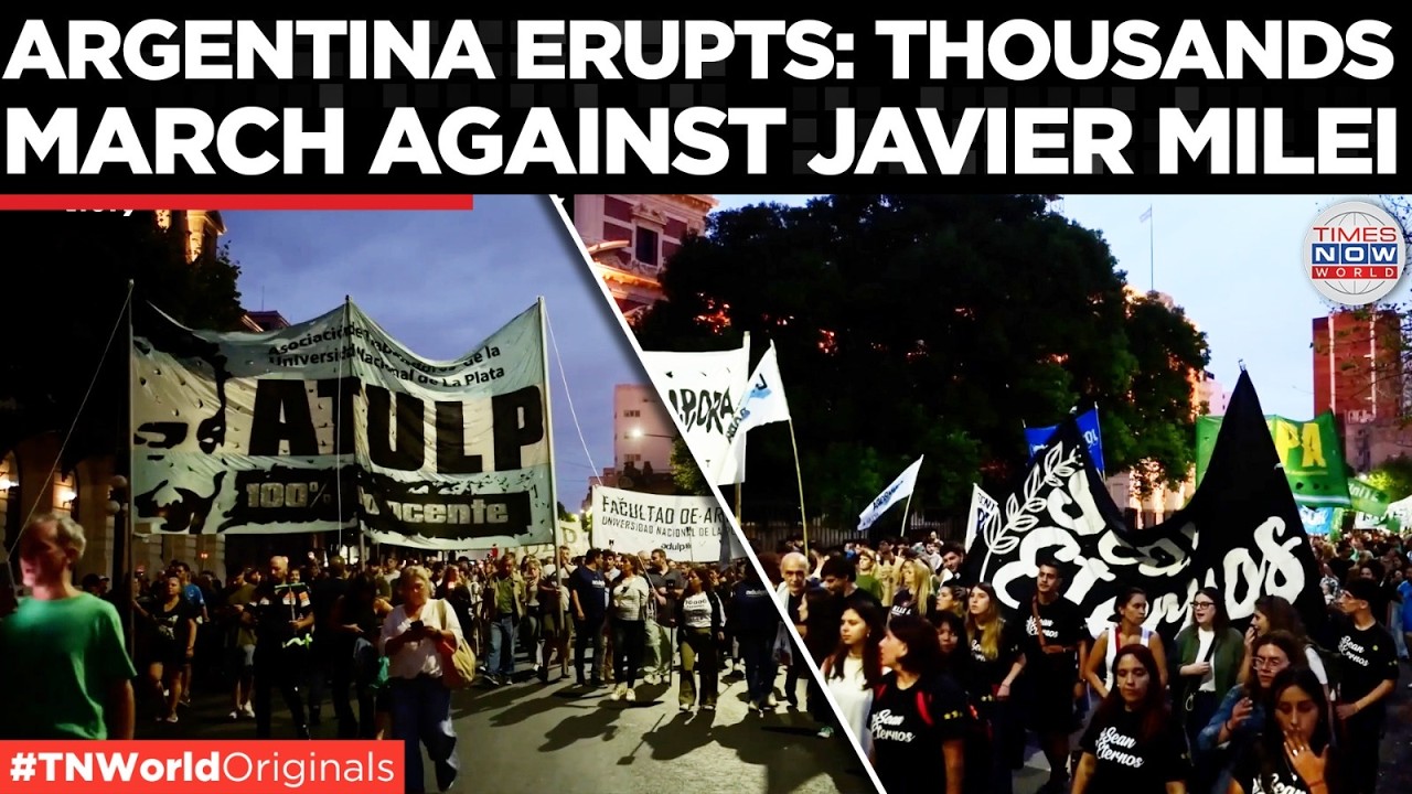 Video thumbnail for ARGENTINA STRIKE 2026: Thousands March in La Plata as University Salaries Hit Poverty Level