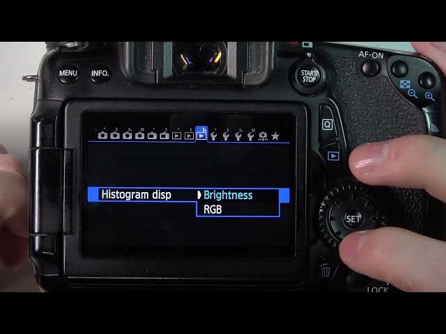 Video thumbnail for How To Change Histogram Display Settings On Canon 70D Camera