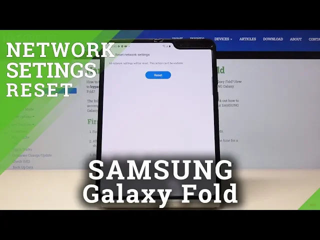 Video thumbnail for How to Reset Network Settings in SAMSUNG Galaxy Fold – Restore Network Defaults