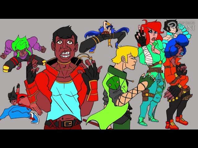 Video thumbnail for Clip Studio Paint characters speed paint.