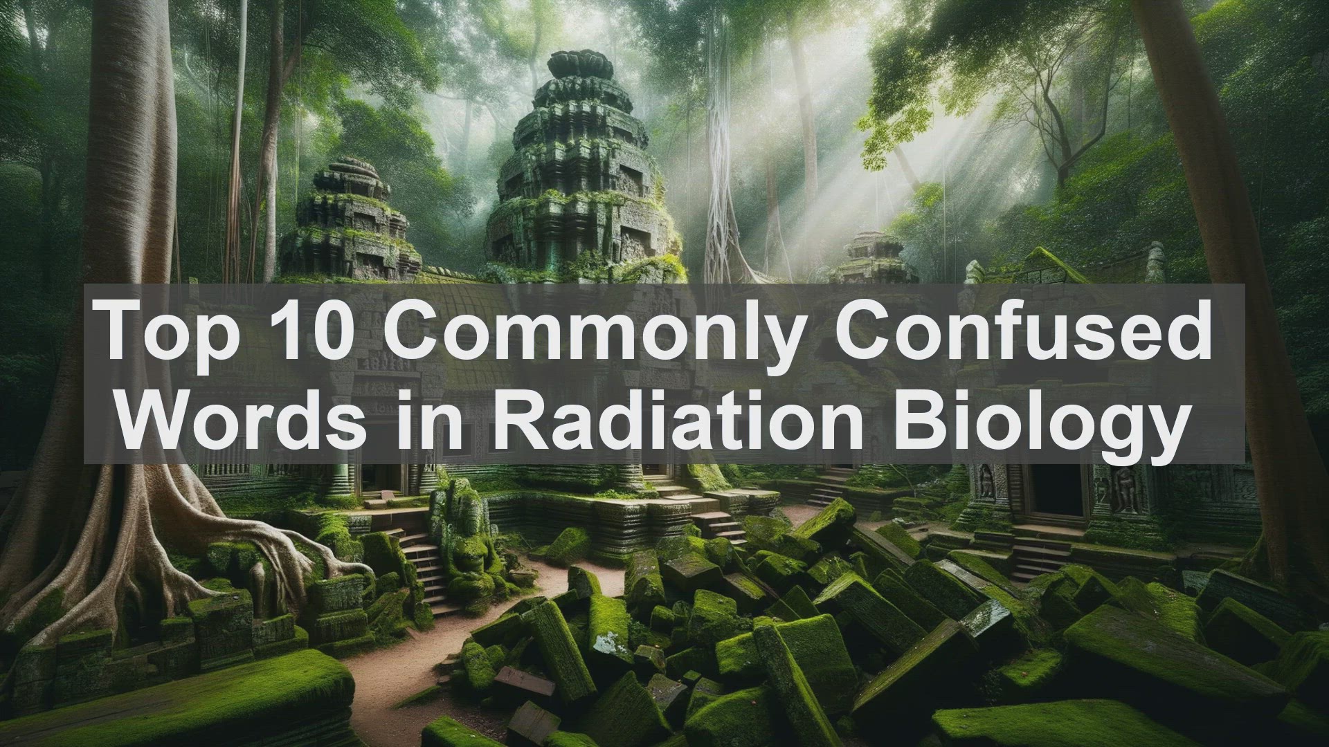 'Video thumbnail for Top 10 Commonly Confused Words in Radiation Biology'