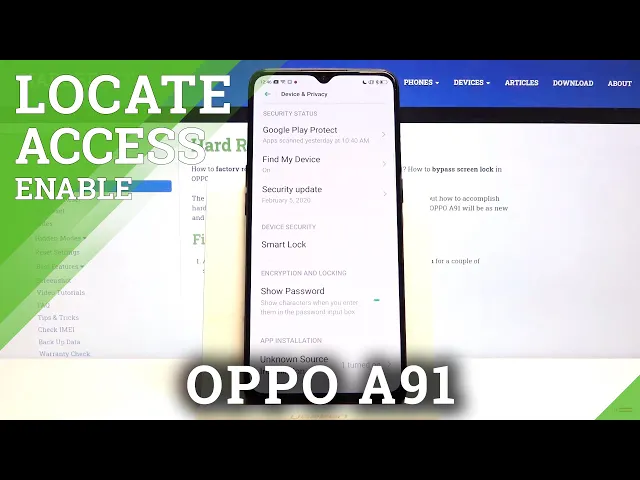 Video thumbnail for How to Turn Off Location in OPPO A91 – Device Location Settings