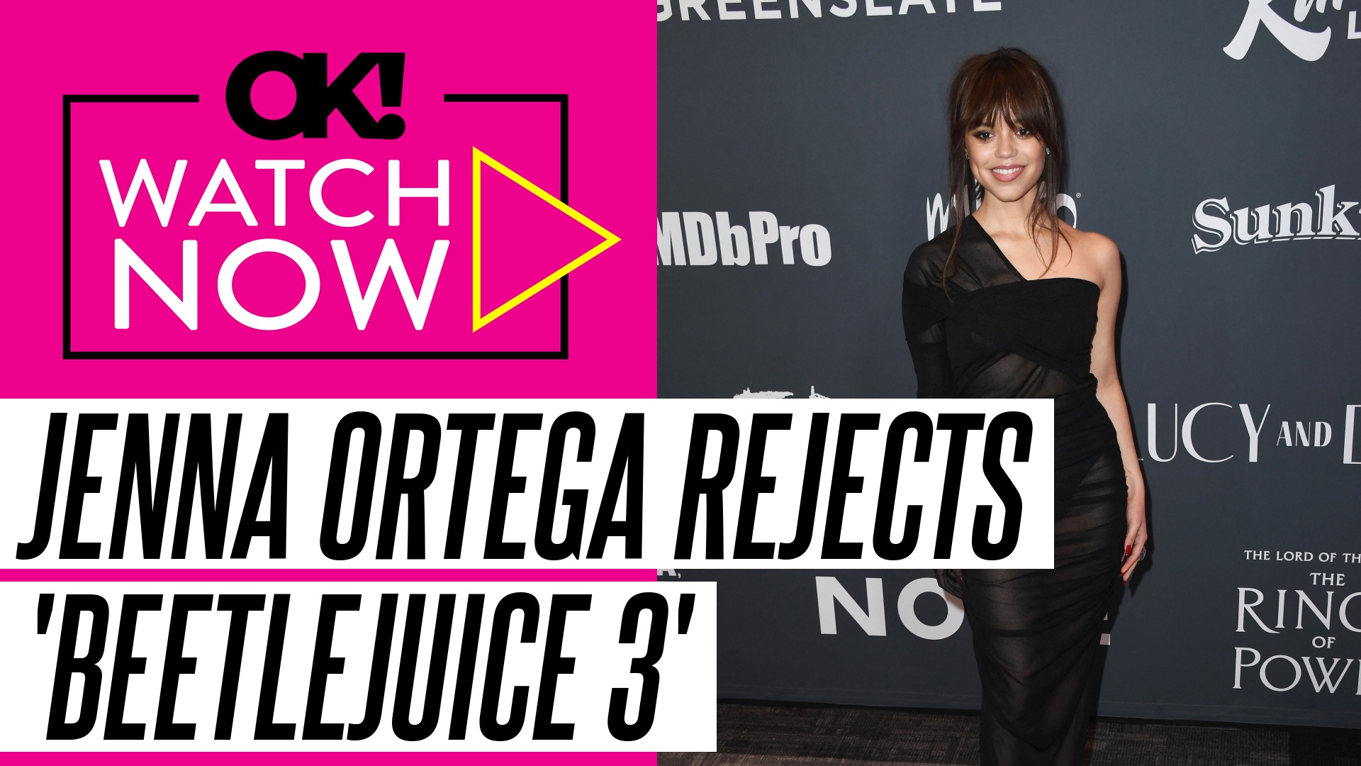'Video thumbnail for Jenna Ortega Says She'd 'Never' Do 'Beetlejuice 3' Without Tim Burton'