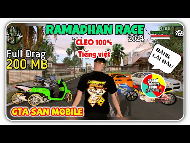 Video thumbnail for [CODE M01] Gta san mod xe độ đường đua vô cực 2024 cleo việt hóa - REVIEW | GTA SAN VN