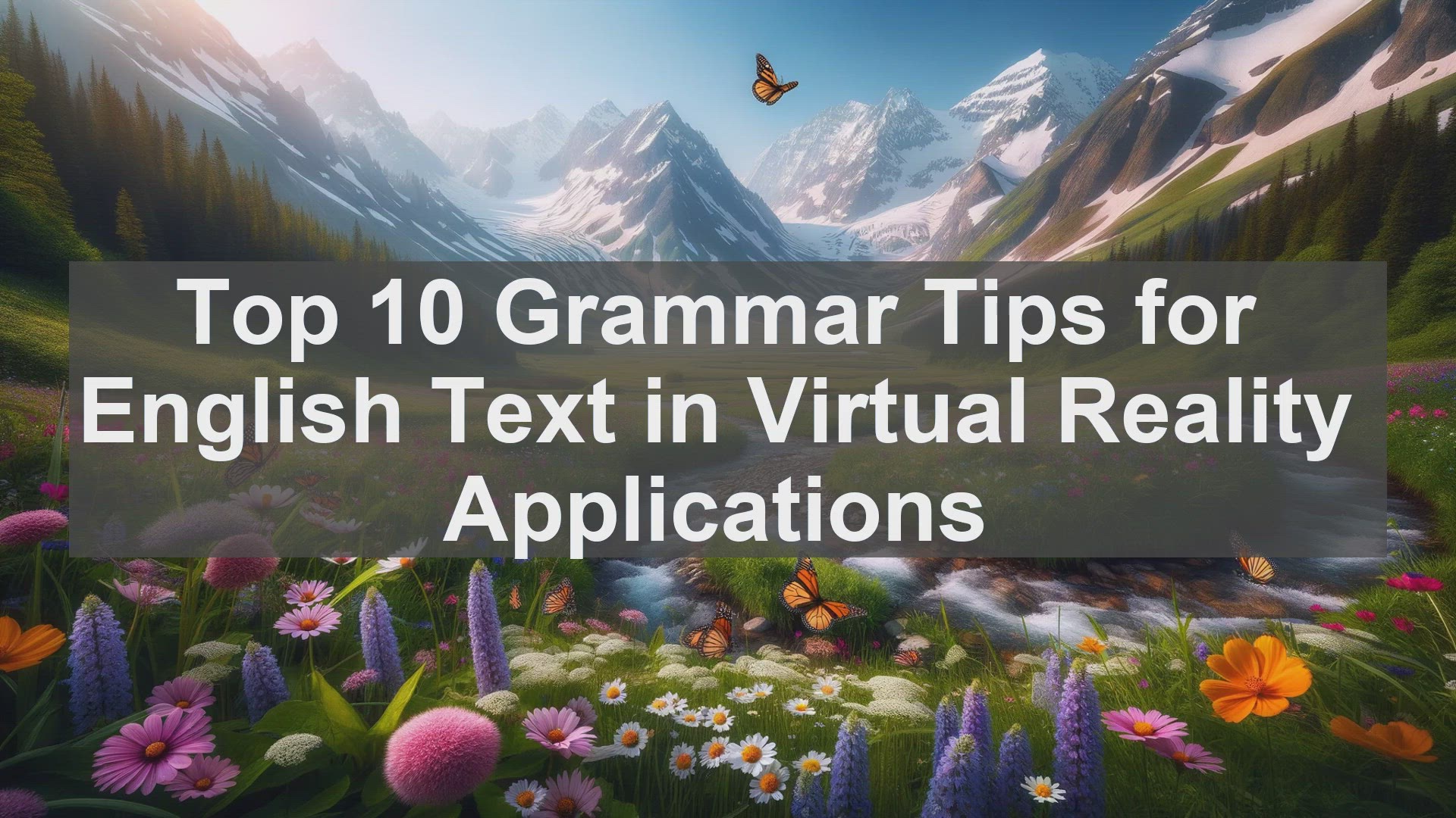 'Video thumbnail for Top 10 Grammar Tips for English Text in Virtual Reality Applications'